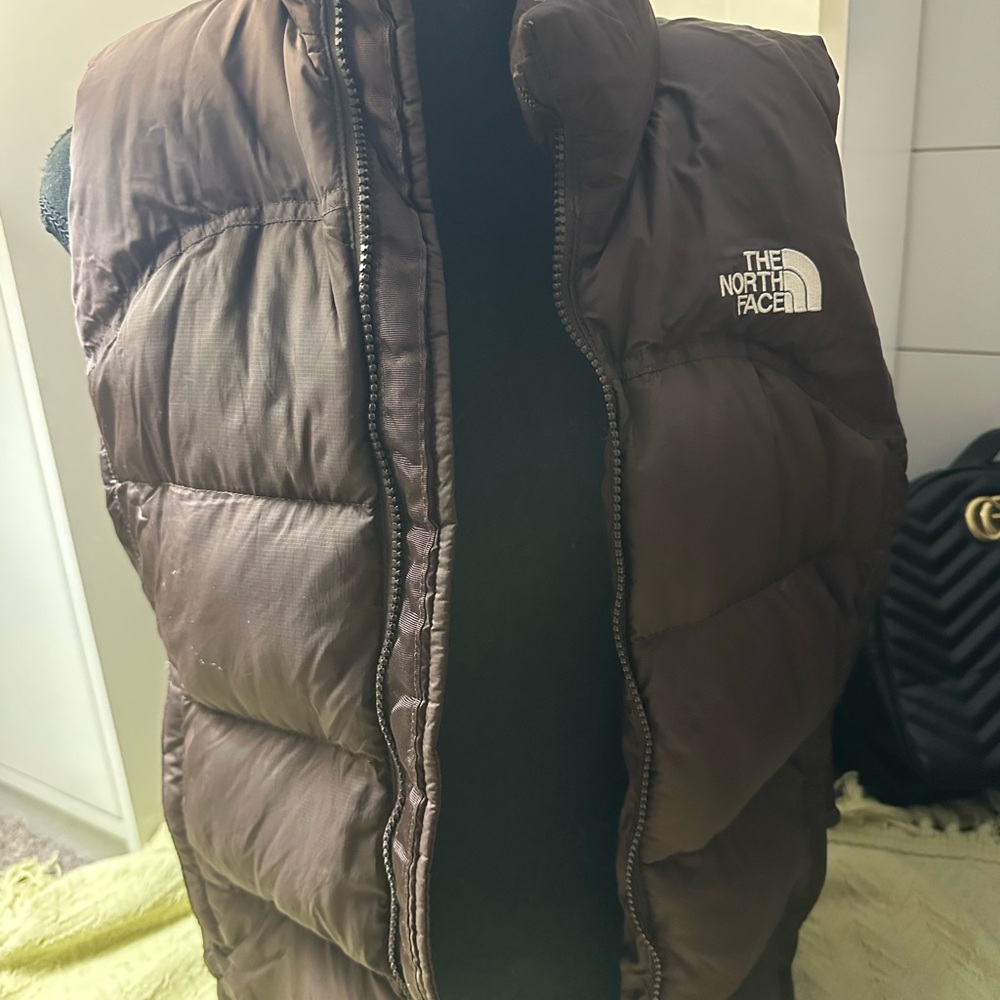 The North Face Dark Brown Puffer Vest